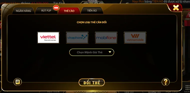 Rút tiền thẻ cào tại go88 an toàn tiện lợi - hỗ trợ mọi nhà mạng.