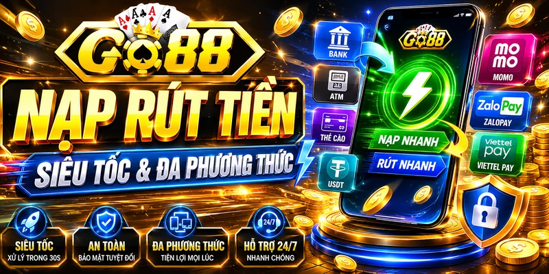 Nạp rút đa kênh an toàn - nhanh chóng - không tốn phí.