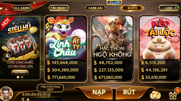 Nổ Hũ HitClub Thiên Đường Săn Hũ Đổi Thưởng Đẳng Cấp Cho Mọi Game Thủ