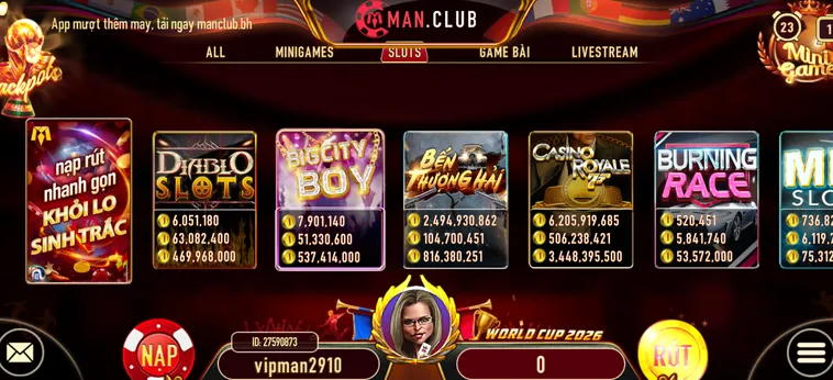 Siêu Phẩm Nổ Hũ ManClub Với Cơ Hội Trúng Jackpot Hàng Tỷ Đồng Mỗi Ngày